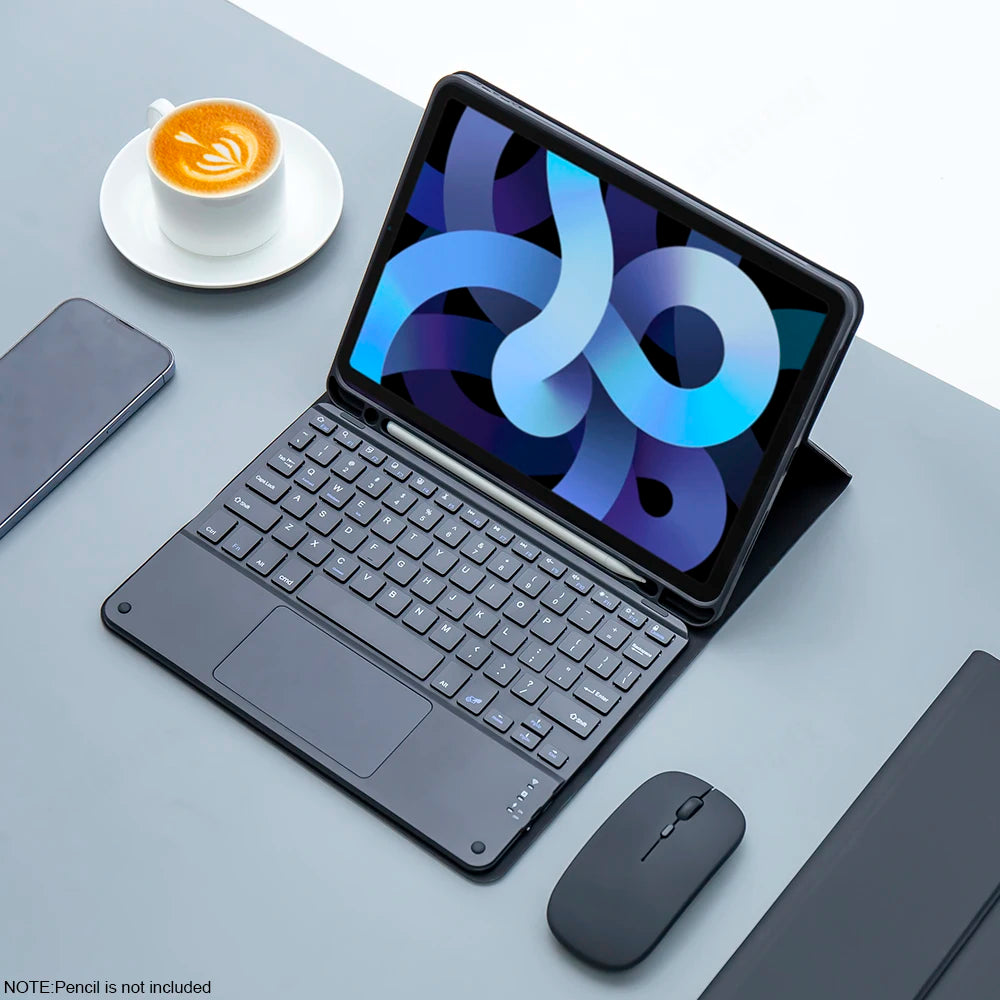 iPad Hülle mit Tastatur & Maus Set
