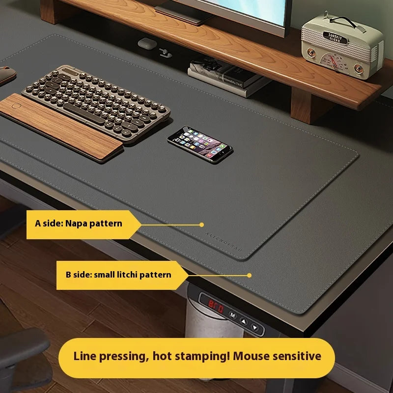 Großes Leder Mauspad Büro