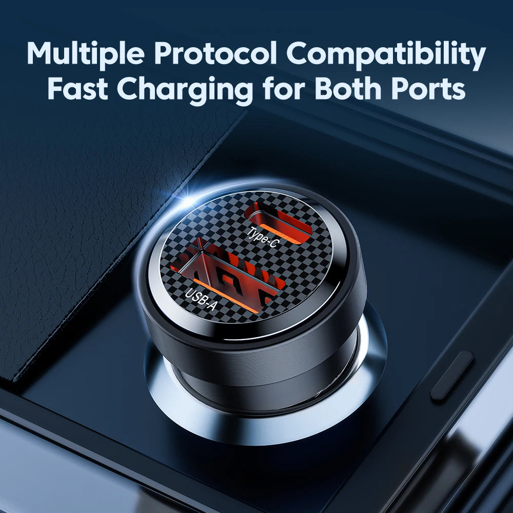 33W USB C Autoladegerät Schnellladung