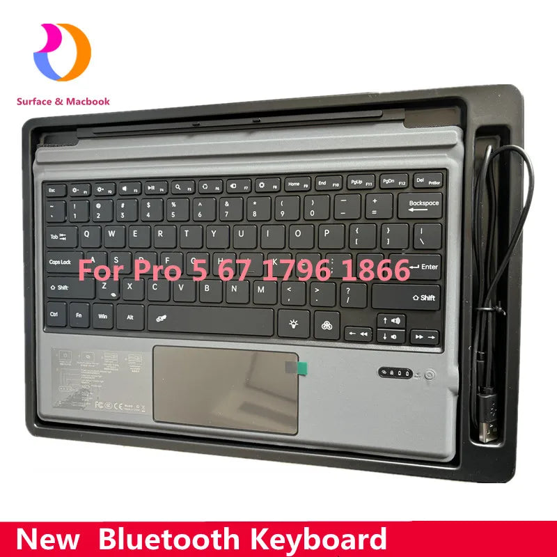 Bluetooth Tastatur mit Hintergrundbeleuchtung for Surface Pro
