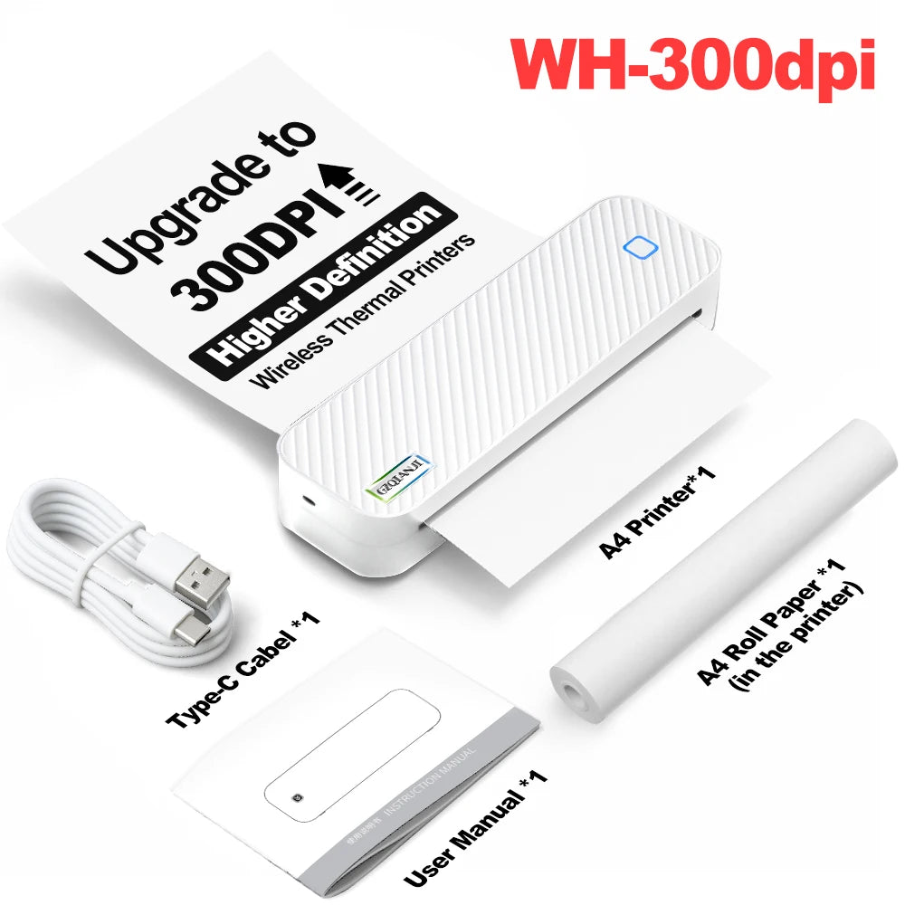 Bluetooth A4 Thermodrucker Pocket Photo Drucker