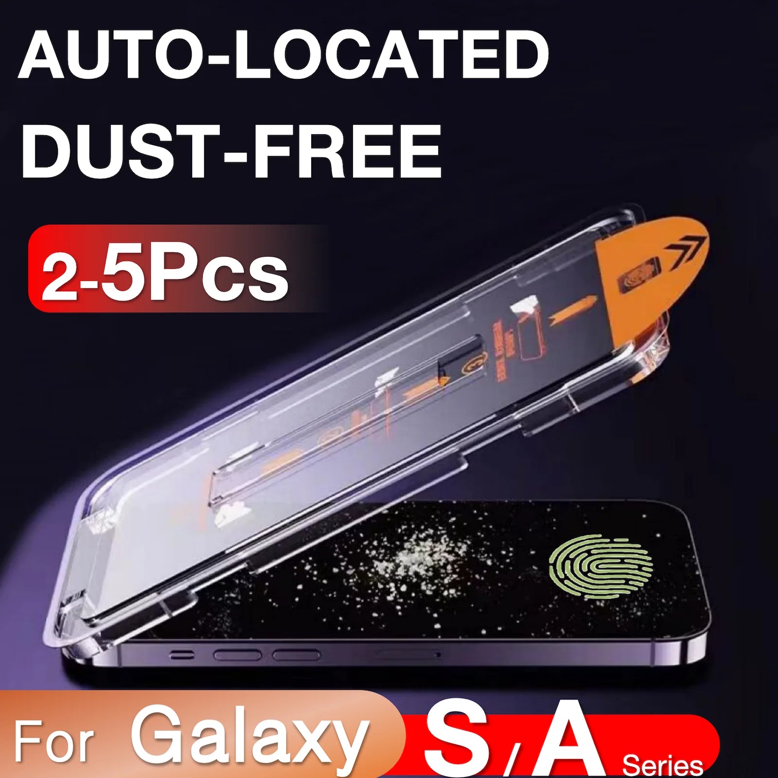 2-5 pieces of tempered glass for Samsung Galaxy series