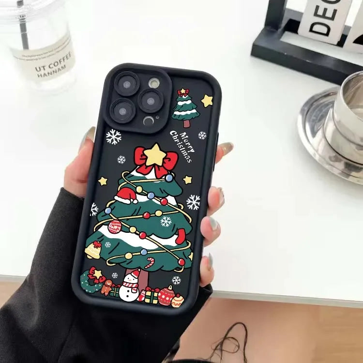 Pixel 9 8 Case Christmas Cartoon Silicone Full Protection Case