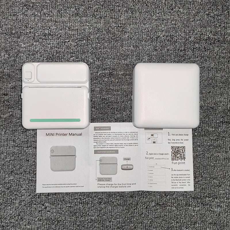 Mobile mini thermal printer C19 for photos & labels