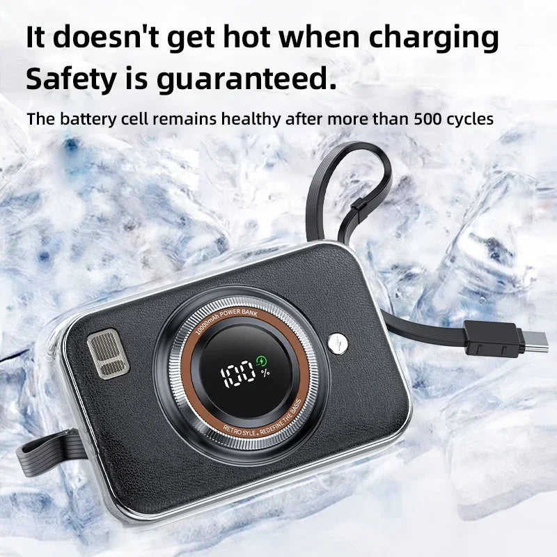 Mini power bank with cable & color choice