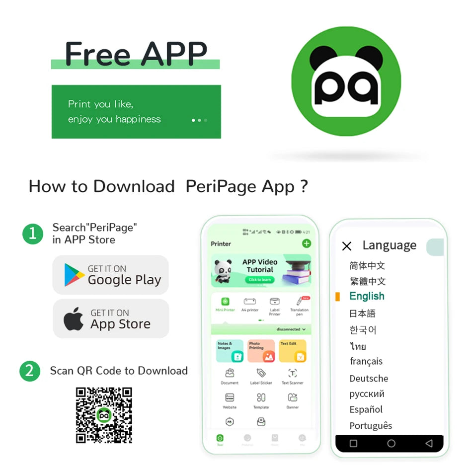 PeriPage A3X Mobile Thermal Printer for Photos & Labels