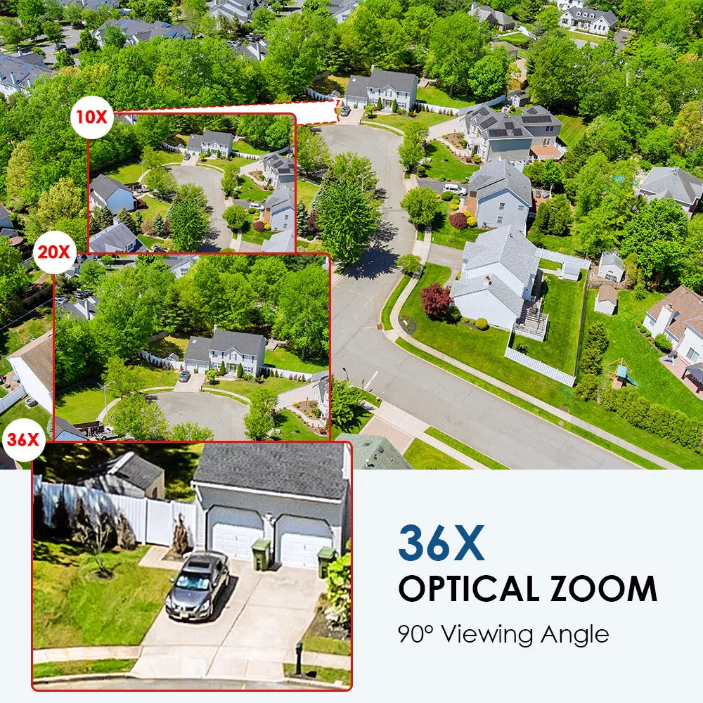 4K 8MP Dual-Lens PTZ WLAN Kamera Außen