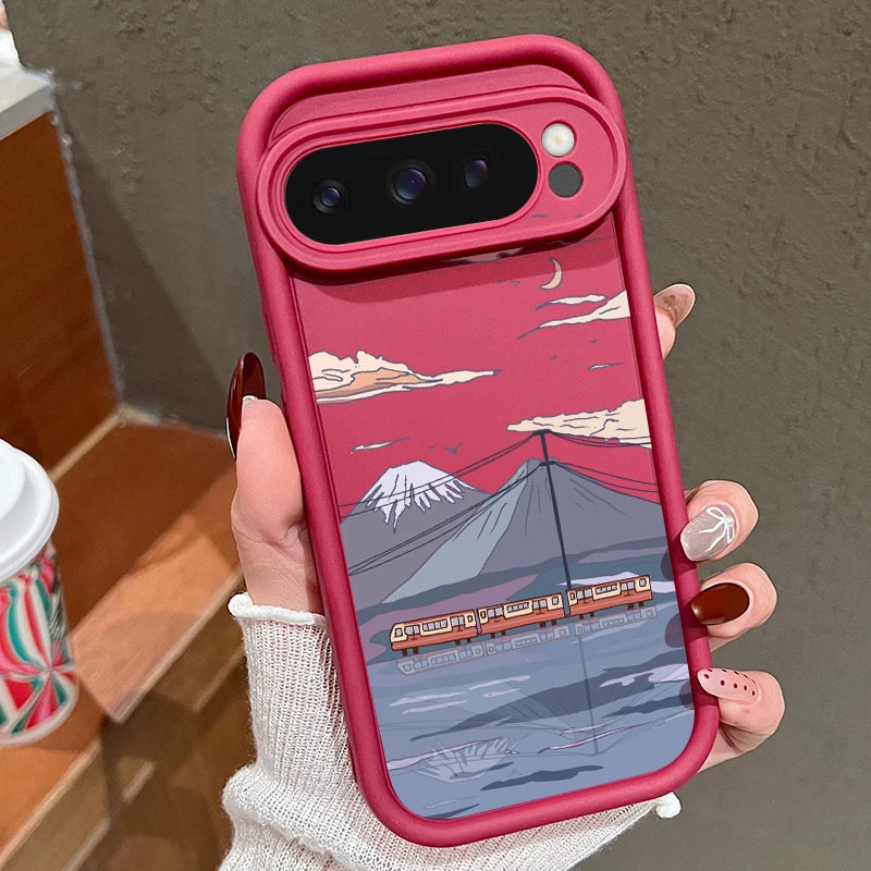 Solid color TPU case for Pixel 8 7 Pro 9 XL