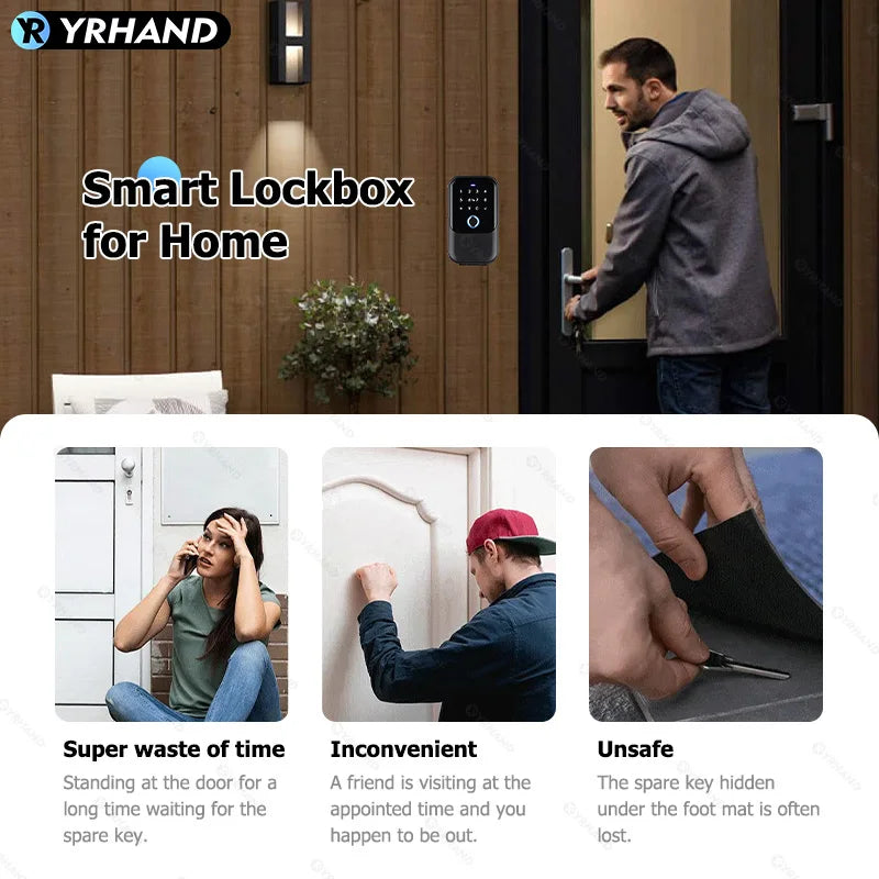 Smarte Schlüsselsafe Box mit Bluetooth und App-Steuerung