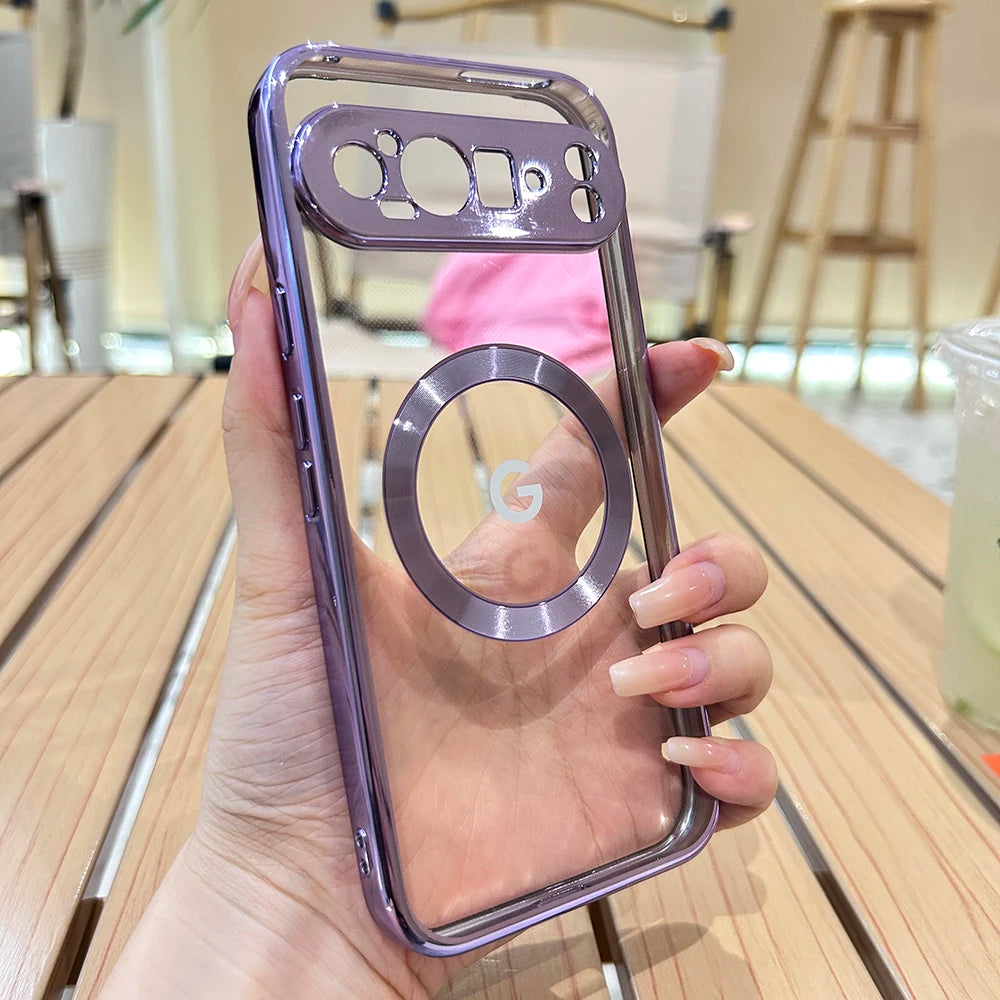 Transparente Magnet-Hülle für Pixel 8/7A