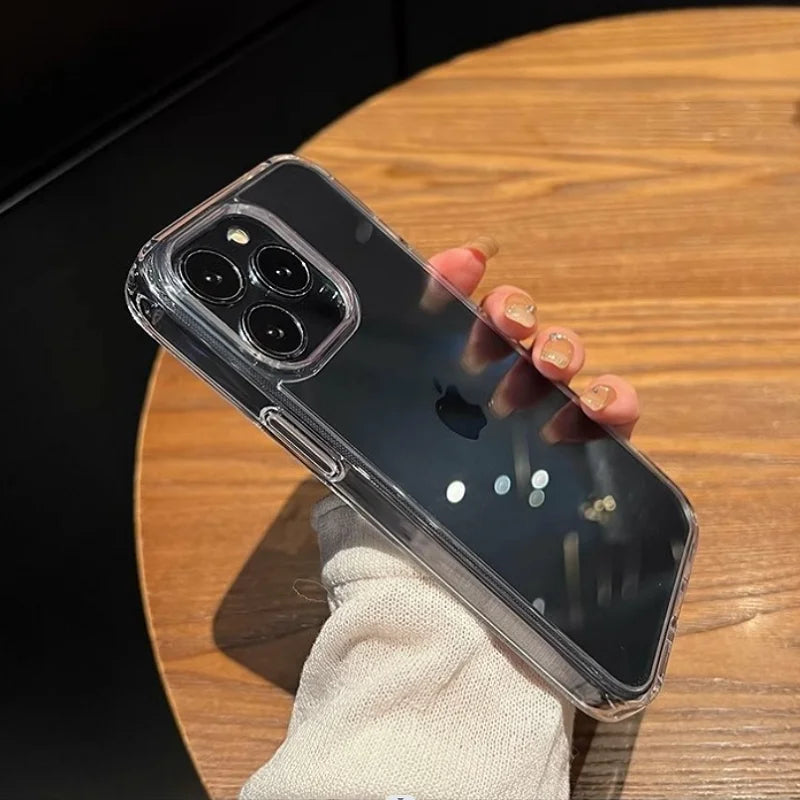 Luxus Transparent Weiche Acryl iPhone Hülle
