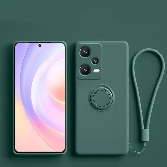 Silikonhülle mit Ring für Xiaomi & Redmi