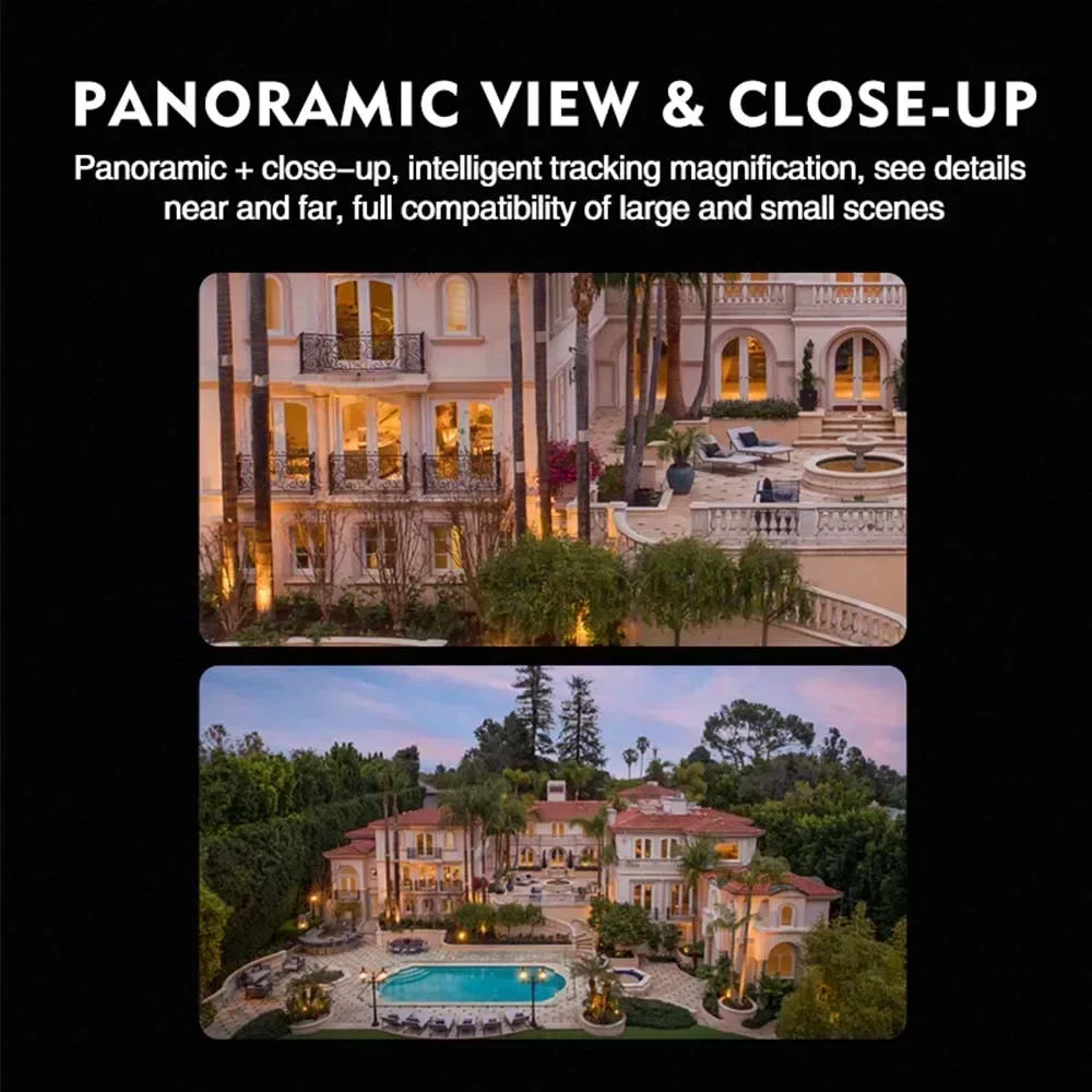 4K 8MP WIFI camera with dual screen and AI tracking