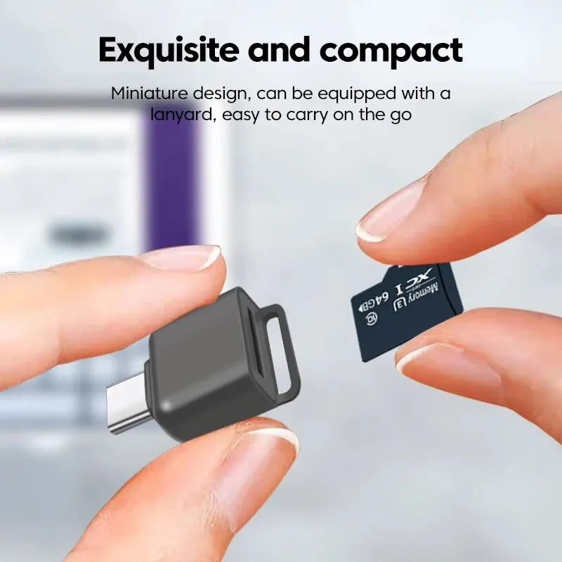 USB Typ-C TF Kartenleser Adapter für Apple & Samsung