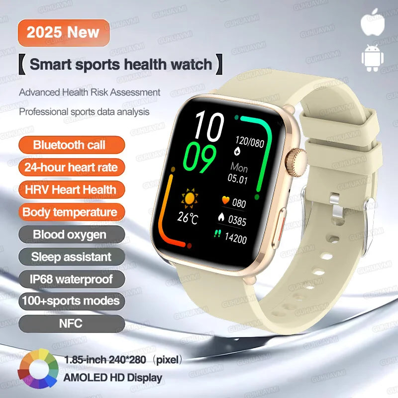 Classic Smartwatch 2025 Men Women GPS NFC AMOLED