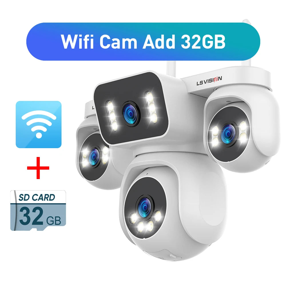 20MP 4K WLAN Außenkamera mit PTZ und Zoom