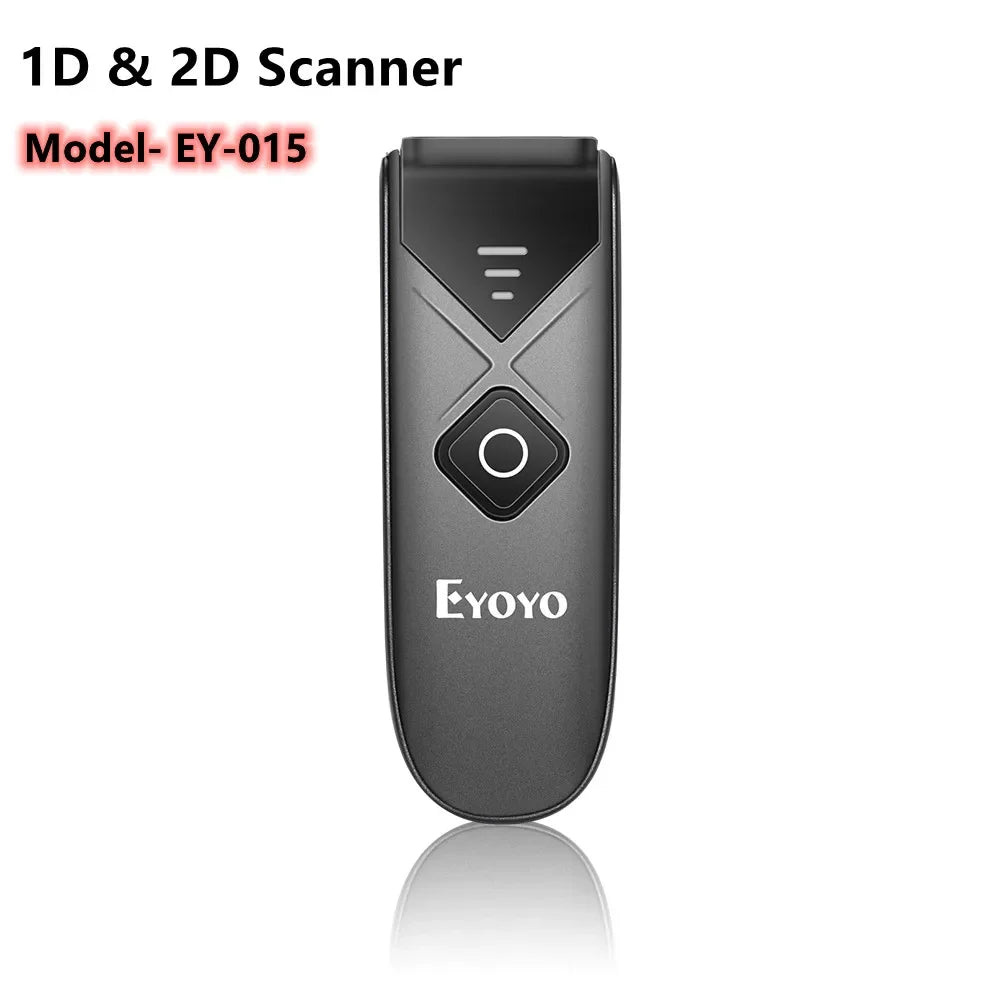 Wireless 1D 2D barcode scanner Bluetooth USB