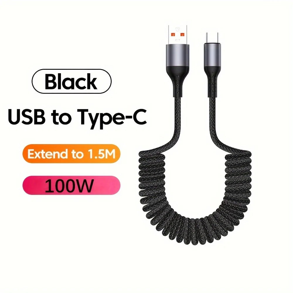 100W USB Typ C Schnellladekabel Auto