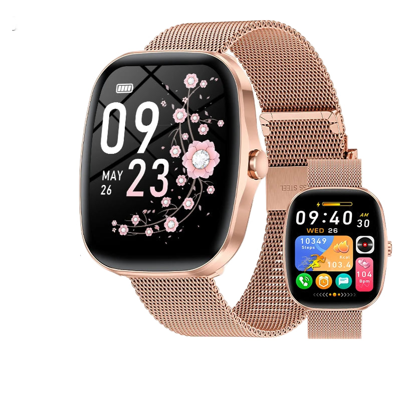 Elegante Smartwatch mit HD Touch & Herzfrequenz