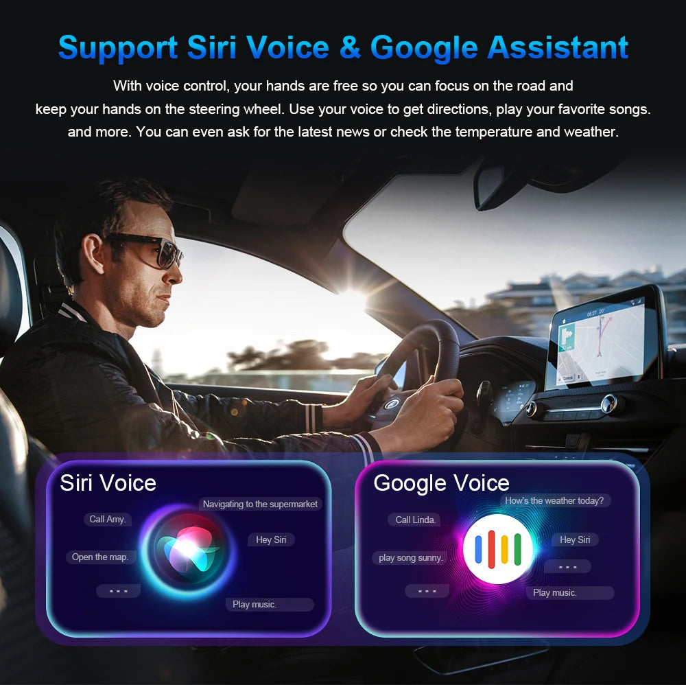 2in1 Mini Wireless CarPlay Android Auto