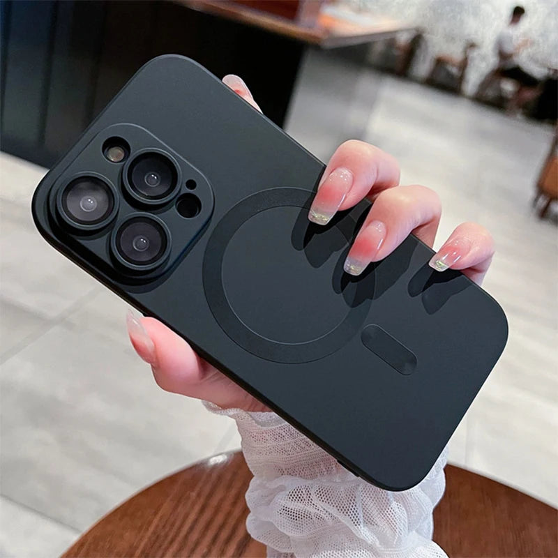 Matte Silikon MagSafe Hülle iPhone Zubehör