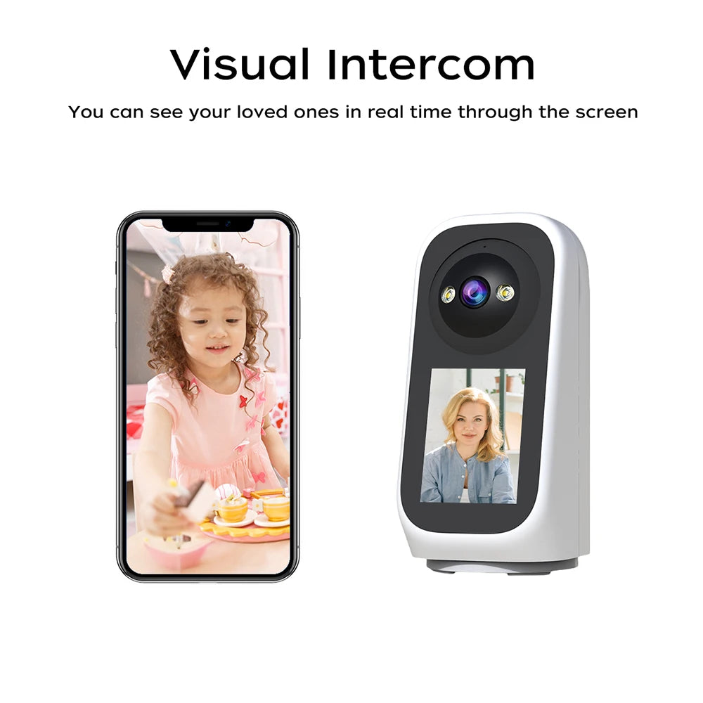 2K Babycam mit Bildschirm & KI-Weinerkennung