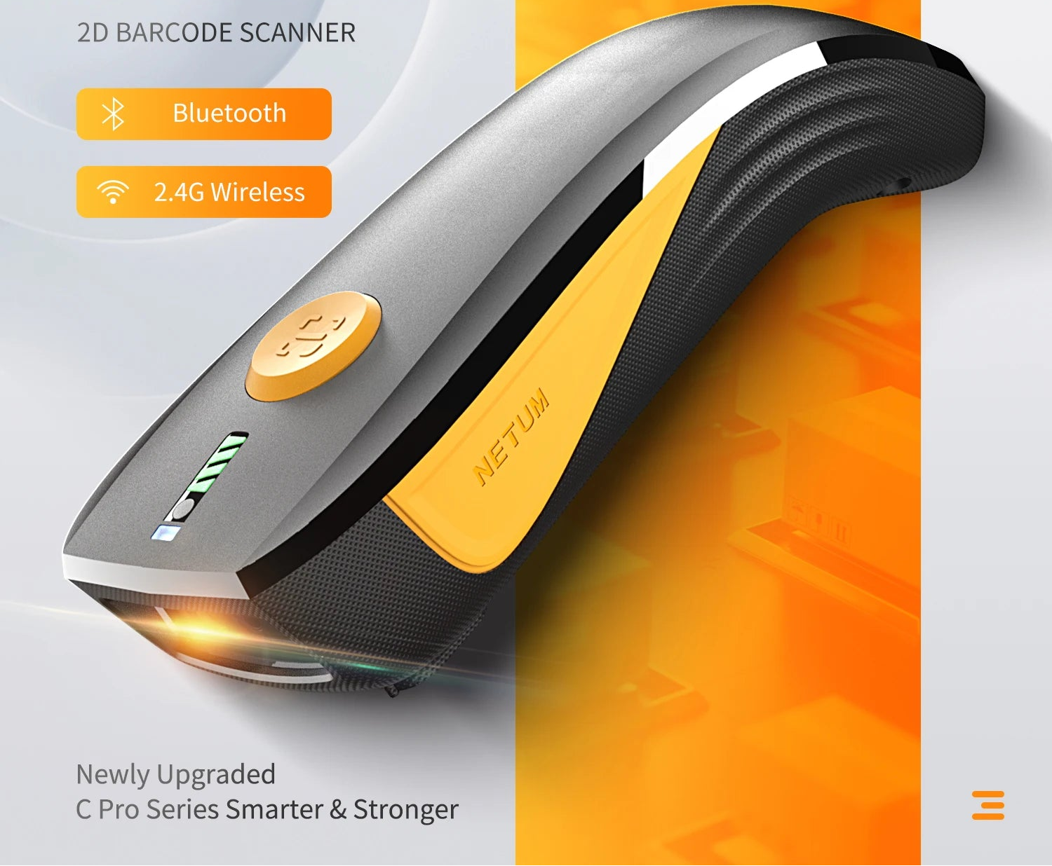 Tragbarer Bluetooth 1D 2D Barcode-Scanner CS7501