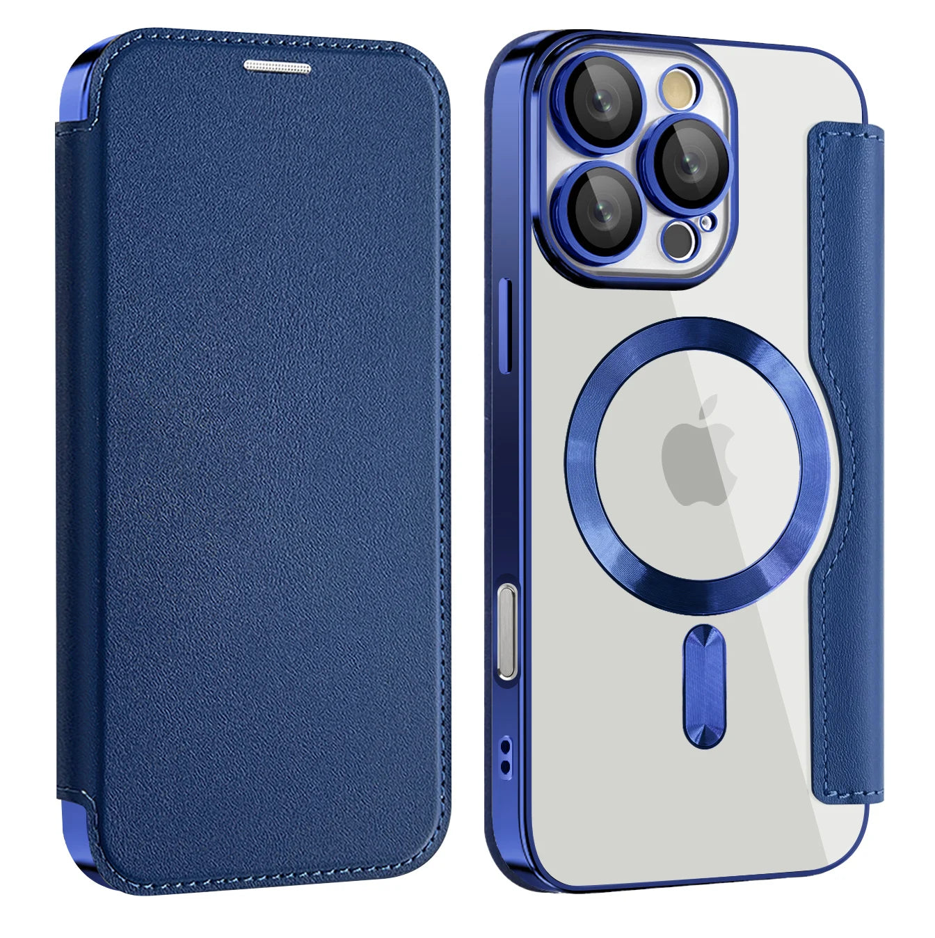 Magnetisches Leder Flip Case für iPhone 17 Pro Max