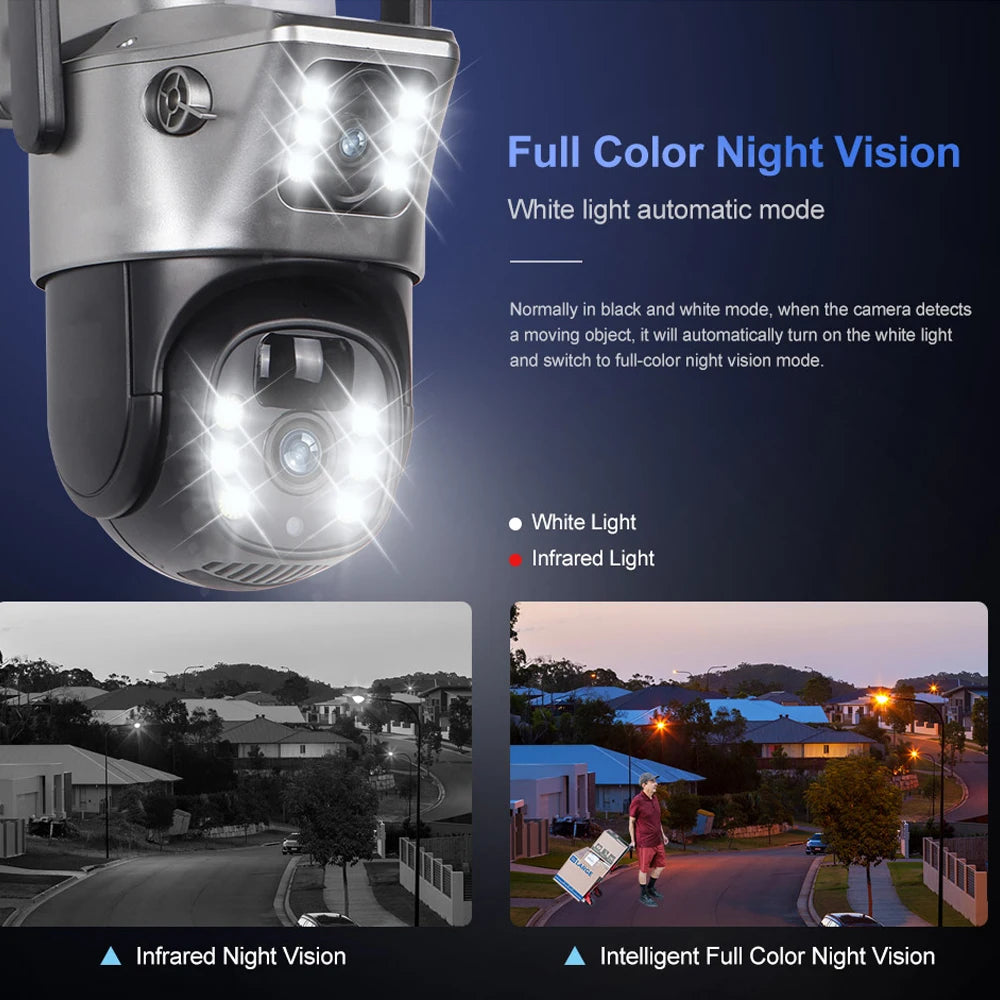 4G Solar IP Kamera Dual 8MP 4K Outdoor Sicherheit