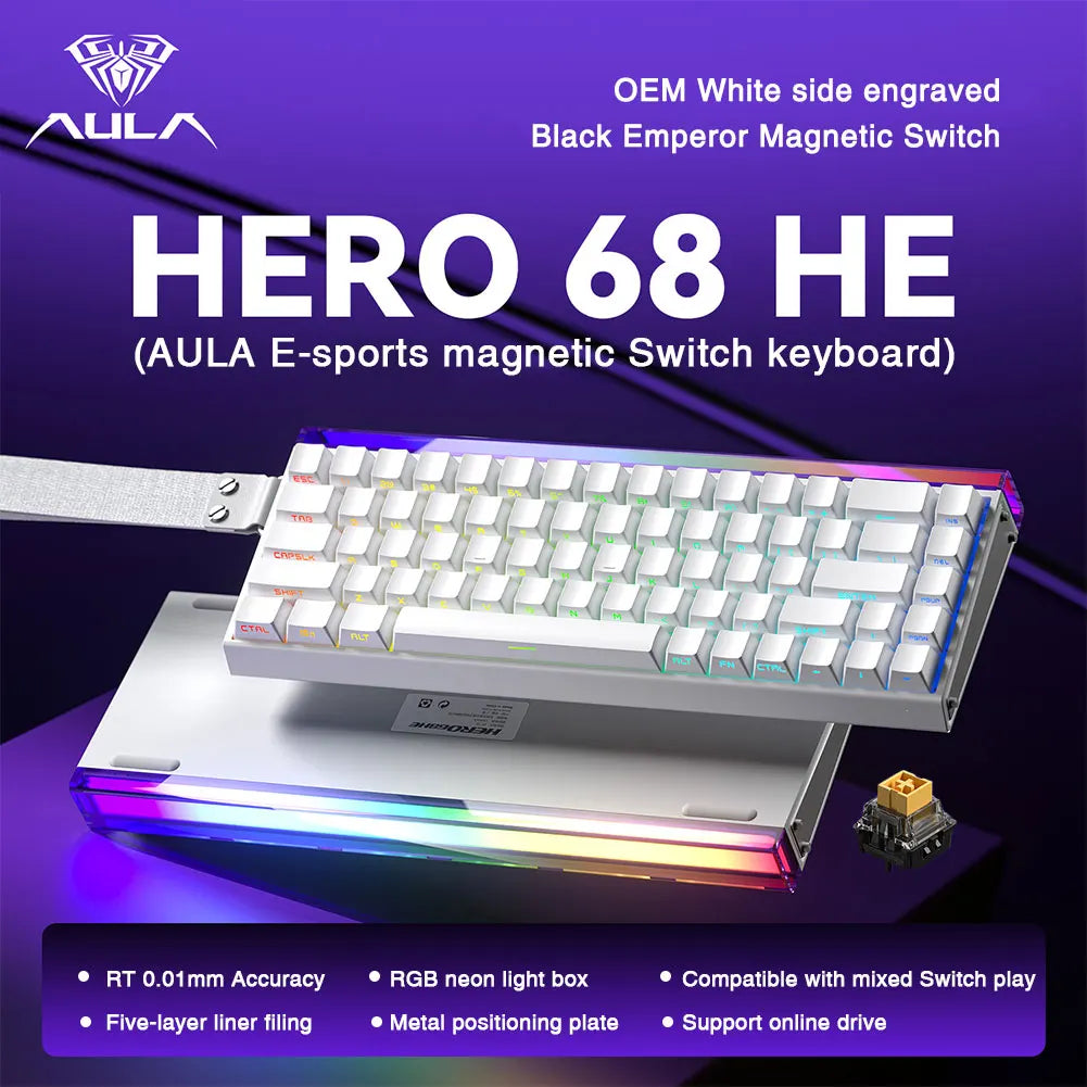 AULA HERO 68HE Gaming Tastatur