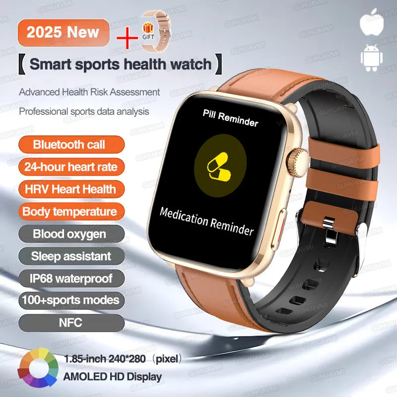 Classic Smartwatch 2025 Men Women GPS NFC AMOLED