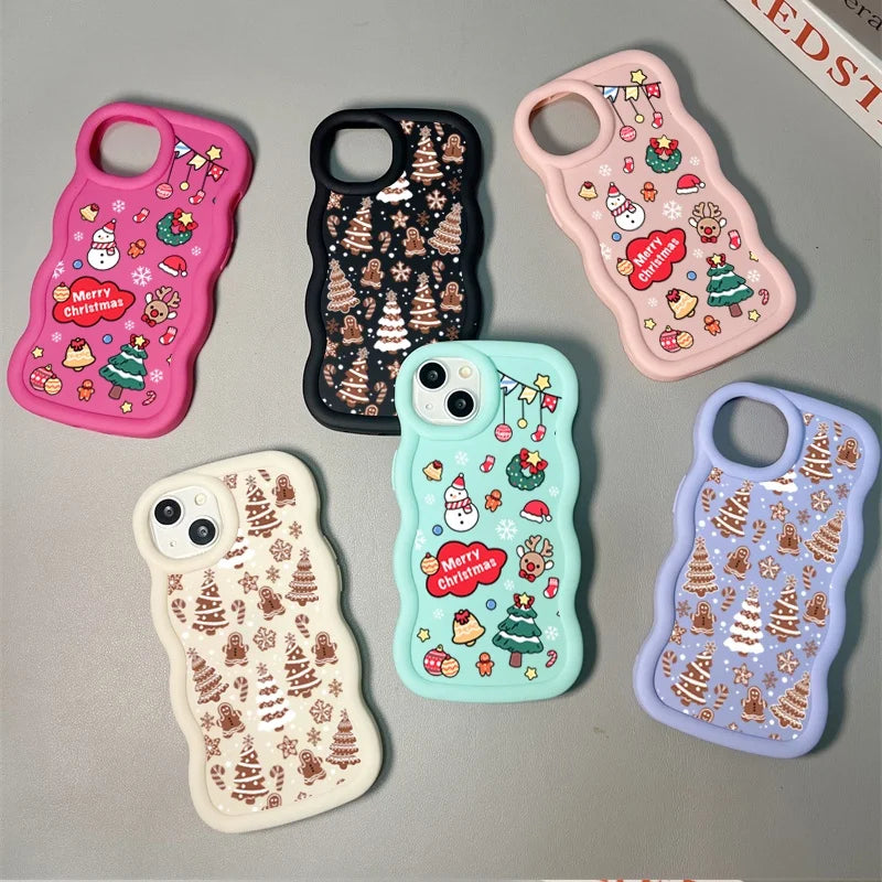 Niedliche Weihnachtsbaum Schneeflocke Hülle Samsung S25