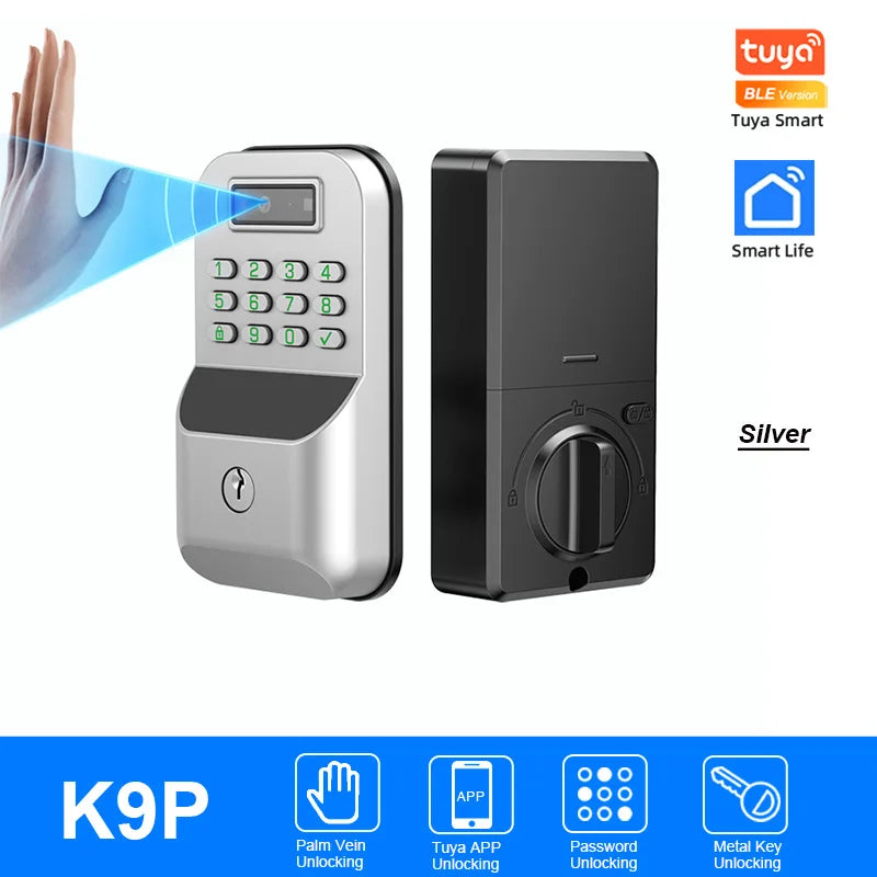 CDOK K9 Smart Türschloss mit Fingerabdruck & App