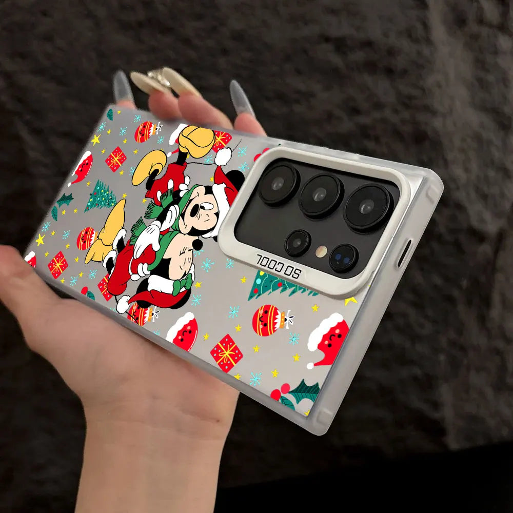 Mickey Minnie Weihnachts Handyhülle für Samsung S25