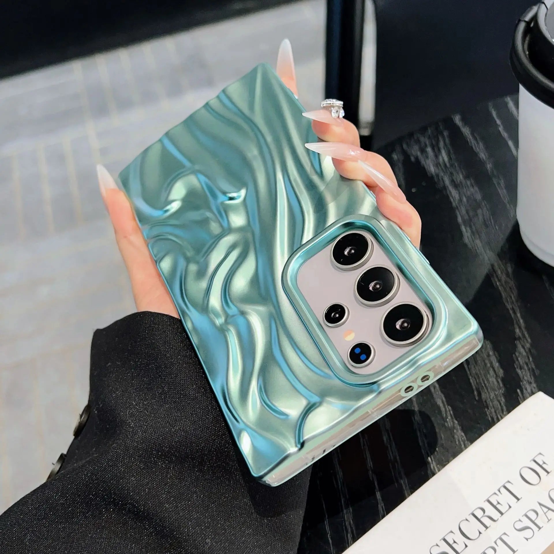 Glitzernde 3D-Wellen TPU Hülle für Samsung Galaxy