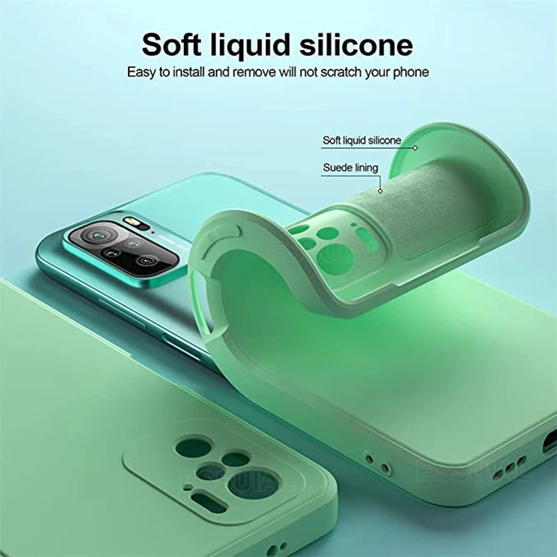 Quadratische Silikonhülle Redmi Note 10 Pro