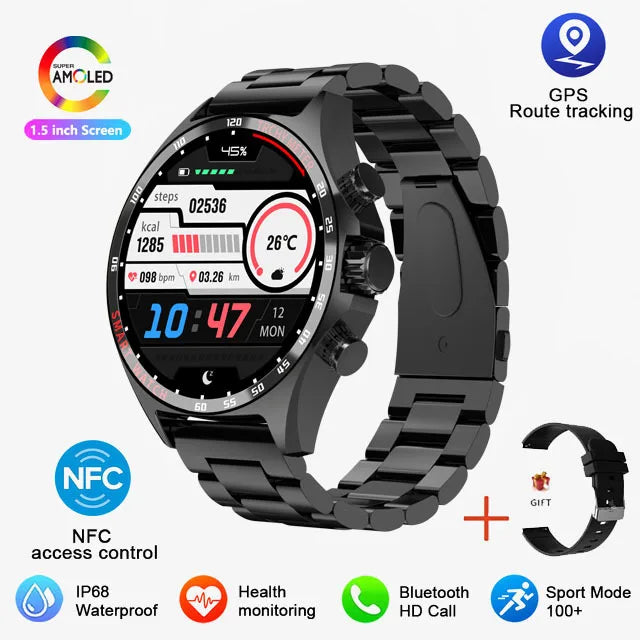 Outdoor GPS Smartwatch 2024 für Herren mit Anruf