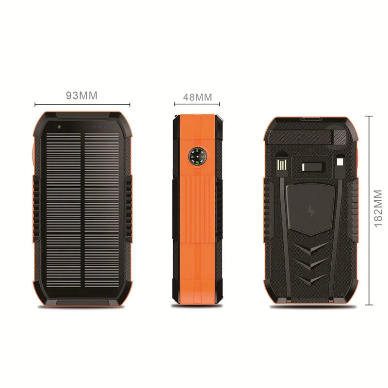 40000mAh Outdoor Powerbank mit Solar und Kurbel
