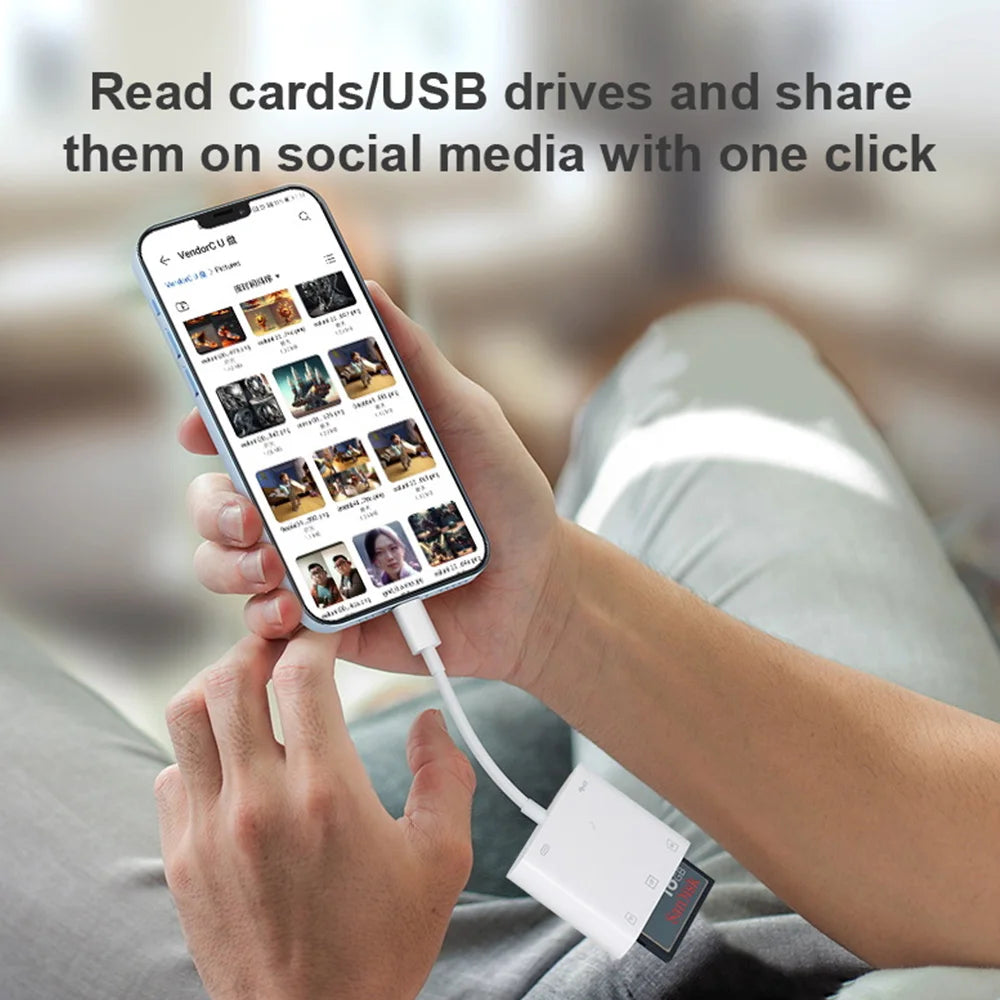 5-in-1 Kartenleser Adapter für iPhone & iPad