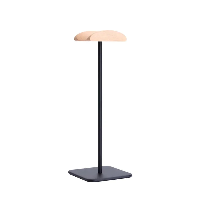 Klassischer Holz Kopfhörer Ständer Nussbaum