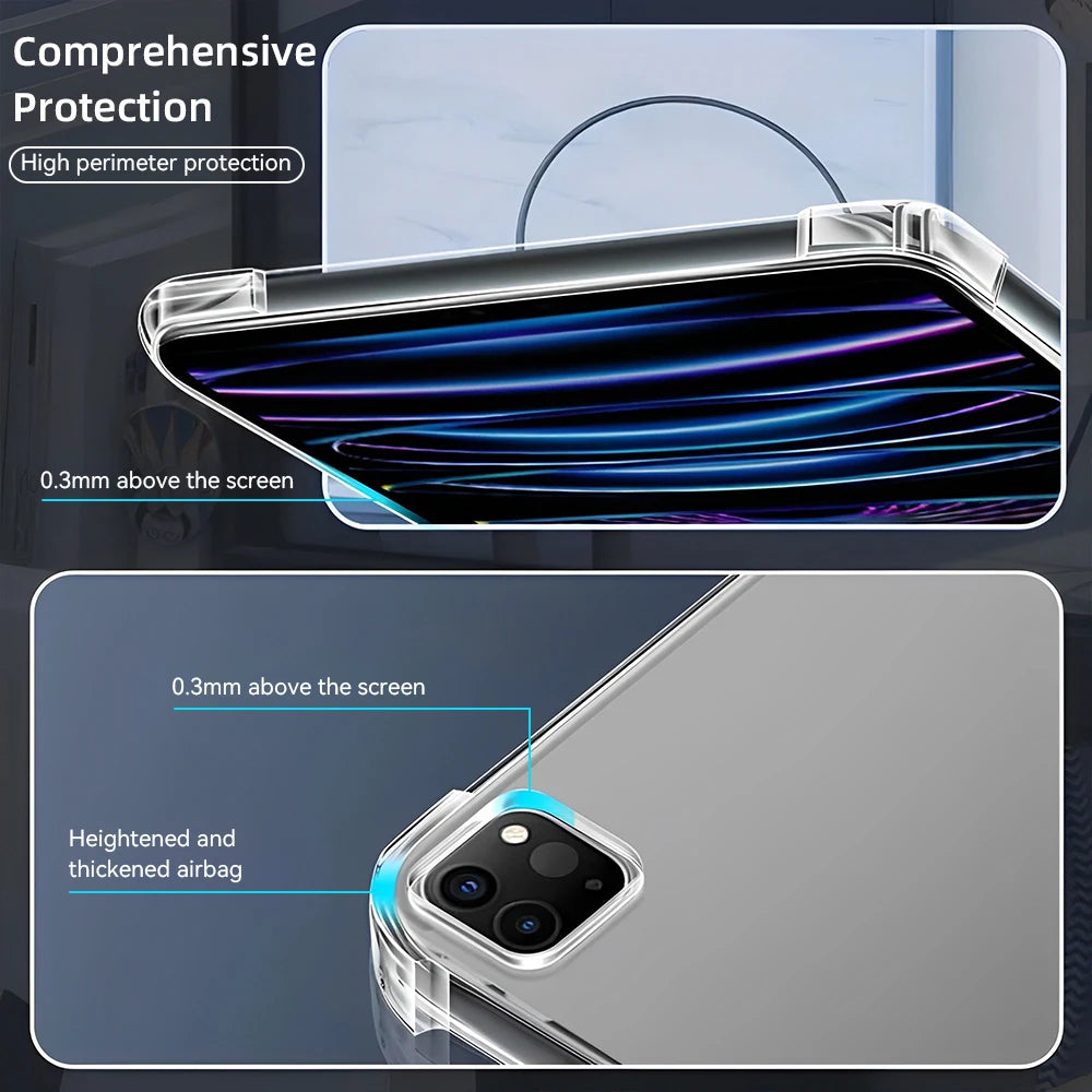 Coque transparente en TPU pour iPad