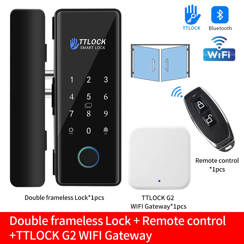 Smart Glas Türschloss mit TTLock App & G2 Gateway