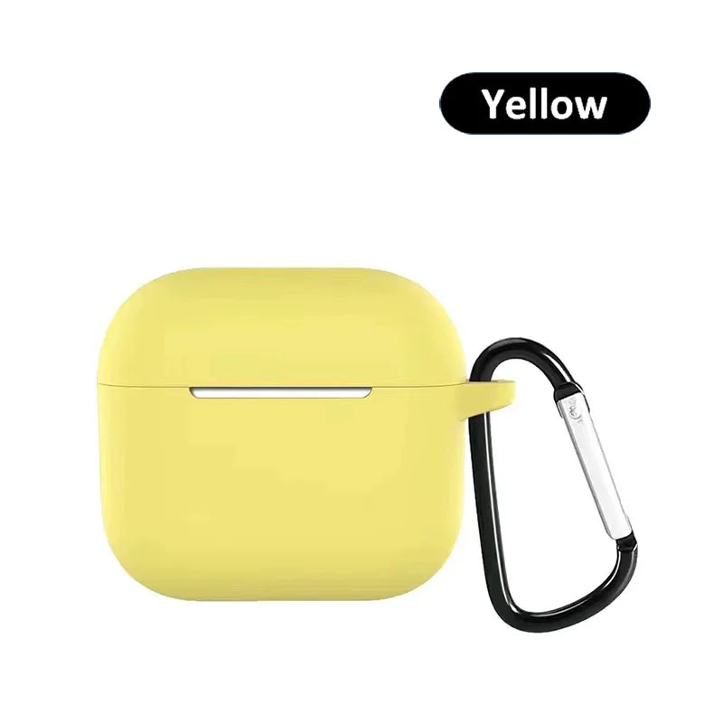 Silicone protective case with buckle for AirPods series
