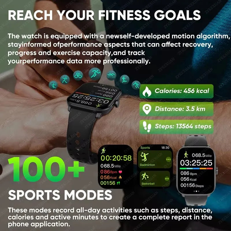Moderne Sport-Smartwatch mit AMOLED und GPS 2025