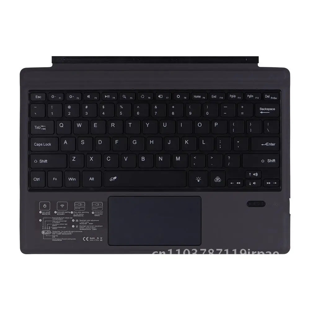 Wireless Bluetooth keyboard with backlighting for Surface Pro & Go