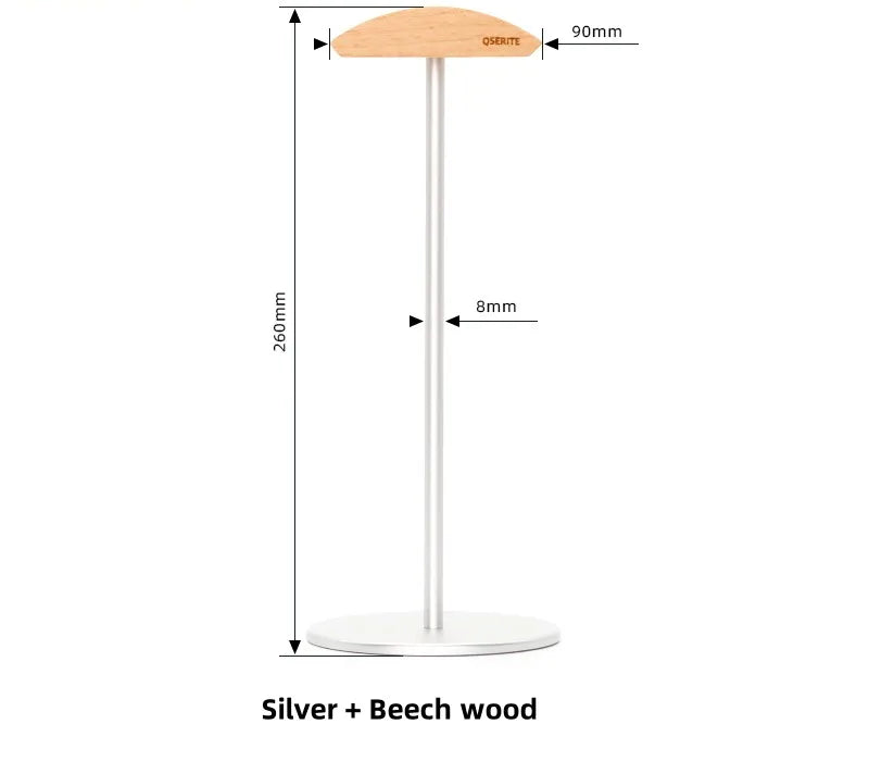 Kopfhörer Halter Walnuss Minimalistisch – Design Headset Ständer aus Holz