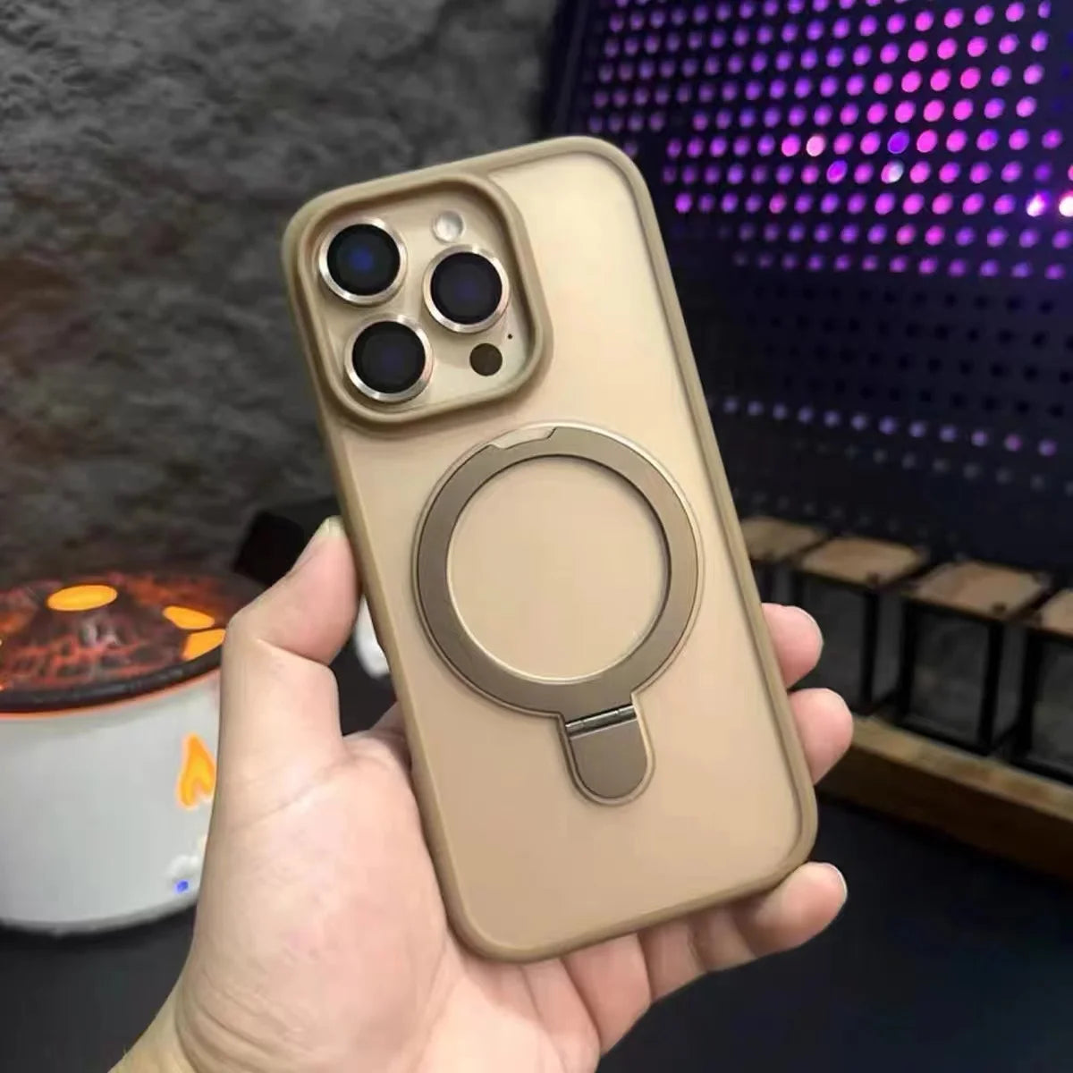 Luxuriöse Magsafe Ladehülle iPhone 11–15