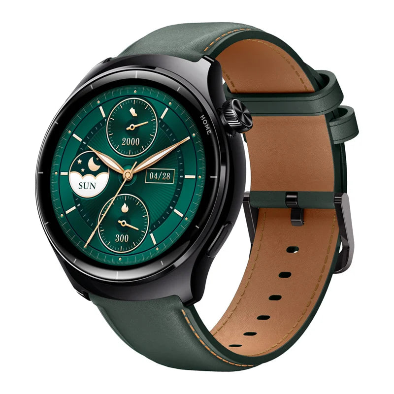 Leichte Smartwatch 1.32" AMOLED GPS Sportmodi Metallgehäuse