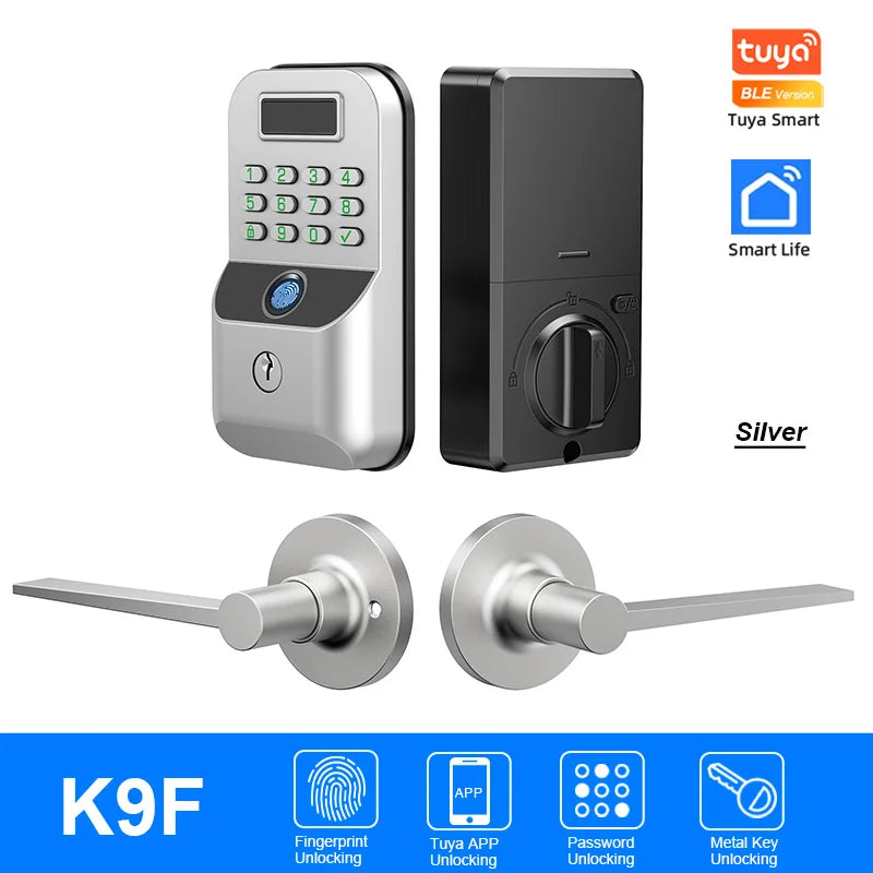 CDOK K9 Smart Türschloss mit Fingerabdruck & App