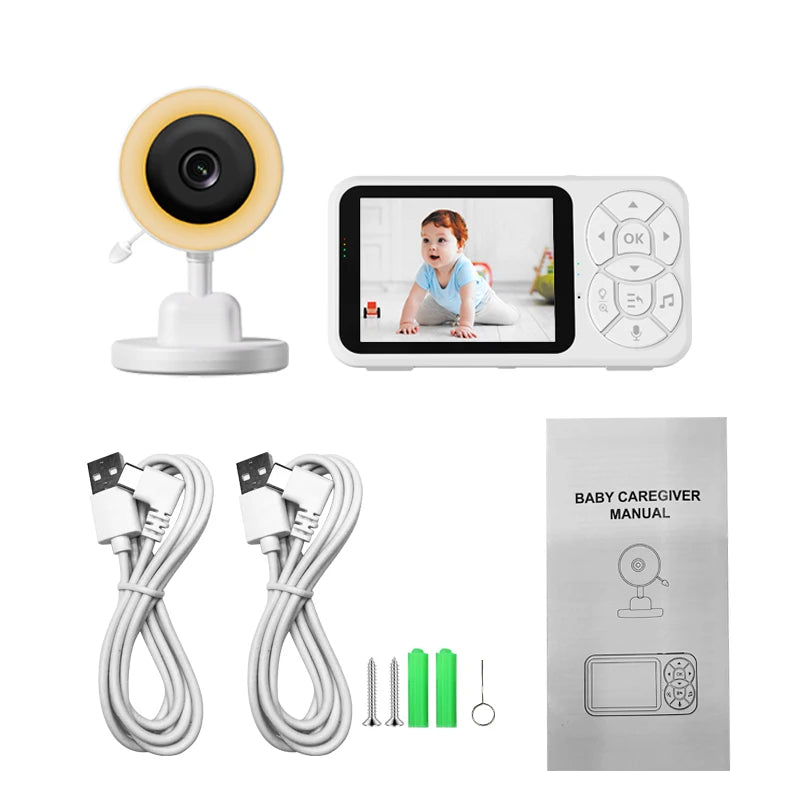 3.5 inch Baby Monitor RGB Night Light Night Vision